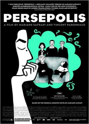 affiche du film Persepolis, projeté au ciné club