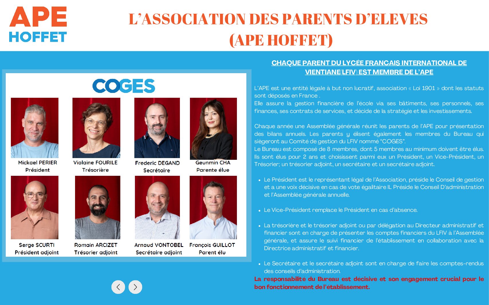 APE - Association des Parents d'Eleves LFIV